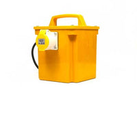 Electro-wind AP10/1 1kVA portable isolation transformer with handle, single socket for power tools.