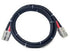 Black Anderson Lead featuring coiled black welding cable with two grey connectors.