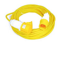 Electro-wind 110V 14m extension lead, 16A plug & trailing socket, 2.5mm cable (E216110EW).