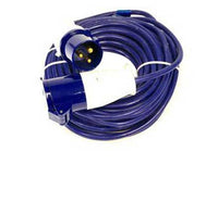 Electro-wind E116240 230V 14m extension lead with 16A plug & coupler, blue, 1.5mm cable.