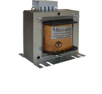 Electro-wind EC250: Metal 250VA transformer, 230V in/110V out, brown coil, varnished, front label.