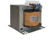 Electro-wind EC750 750VA panel transformer, 230v in/110v out, 50/60Hz, for mains isolation.