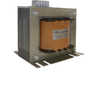 Electro-wind EE1000 1000VA control panel transformer, 400V in/24V out, 50/60Hz, base plate mount.