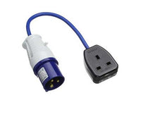 Electro-wind FL1613 fly-lead: 16A 230V plug to 13A UK socket adapter.