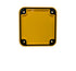 Electro-wind LID701YMO yellow lid 200mm x 200mm, black border, corner holes, on white background.