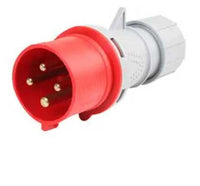 Electro-wind PL324154P 32A 415V 4Pin IP44 red plug, shown on a white background.