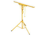 Electro-wind TRIFL5/SKTLED 110V 5ft LED Contractors Light with power cord on tripod stand.