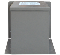 Electro-wind WM1500TR 1.5kVA gray metal transformer with flanges, front view shown.