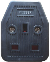 Electro-wind RC13240 13A high-impact rubberised 1 gang extension socket, "RUBBER" labeled.