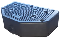 Electro-wind RC13240/2: 13A high impact rubberised 2 gang extension socket, ribbed surface.