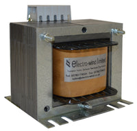 Electro-wind 350VA panel transformer, 230V in/24V out, metal case, earth screen, 50/60Hz.