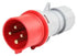 16A 415V 4Pin IP44 Red Plug