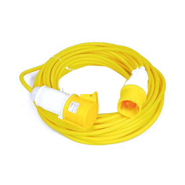 110V 14m Site Extension Lead - 1.5mm Cable 16A Plug and Coupler