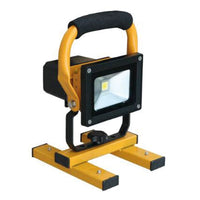 HLRLED10MAG 10W rechargeable LED work light with handle, magnetic feet, adjustable angle.