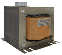 Electro-wind 1500VA control panel transformer, 400V to 230V, 50/60Hz, metal case shown.