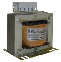 Electro-wind 100VA panel transformer, 400V in/24V out 1ph, 50/60Hz, continuous, EE100 model.